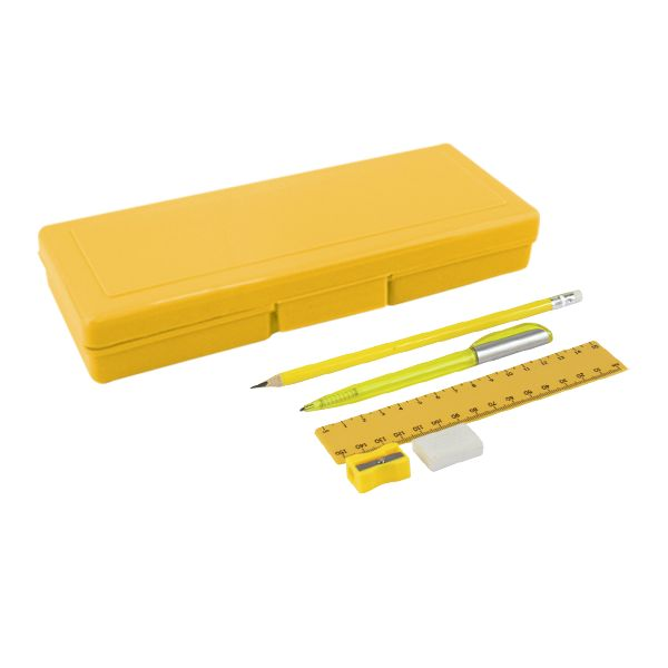 Plastic Stationery Set with 1 colour print