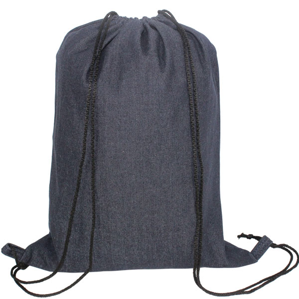 Nava Denim Drawstring Bag with 1 col