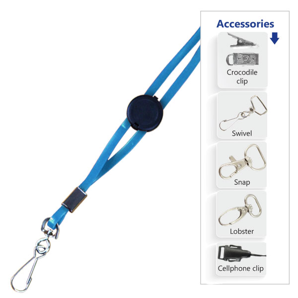 Jellybean Domed Lanyard with FC + Snap