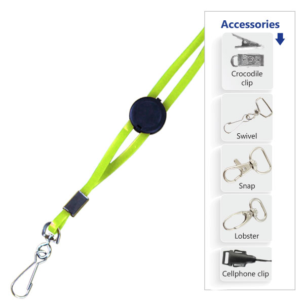 Jellybean Domed Lanyard with FC + Snap