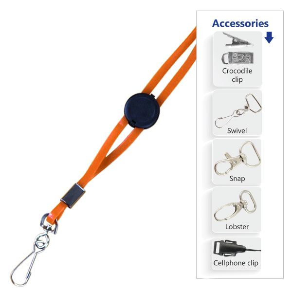 Jellybean Domed Lanyard with FC + Snap