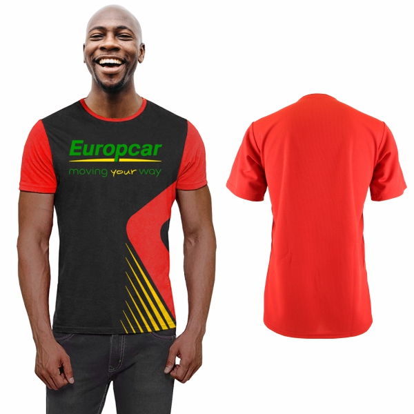 Mens Rico Birdseye Crew-Neck T-Shirt with FC