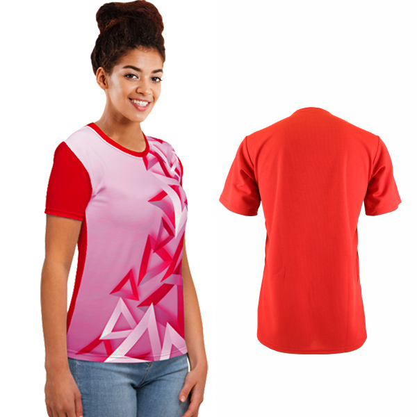 Ladies Miami Birdseye Crew Neck with FC Front