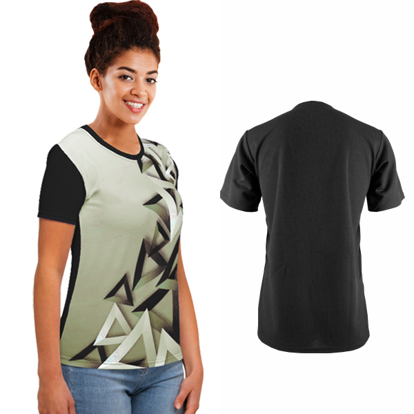 Ladies Miami Birdseye Crew Neck with FC Front