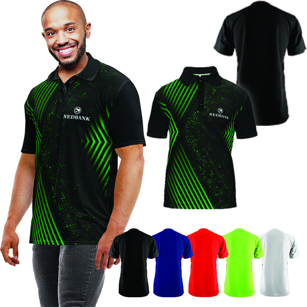Mens Vibe golf shirt with fc