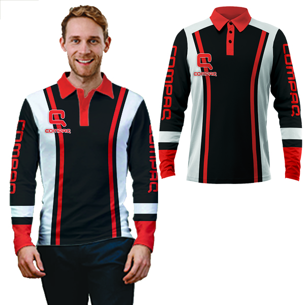 Mens Basel Long sleeve Interlock Golf Shirt FC