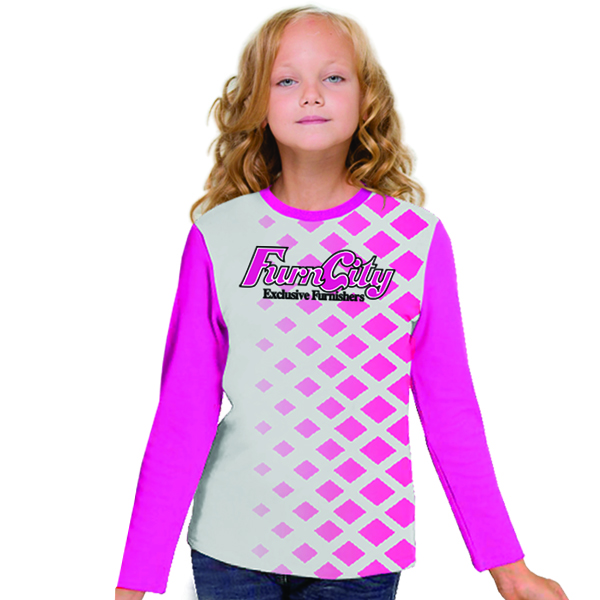 Junior crew neck long sleeve tshirt with fc-9-10