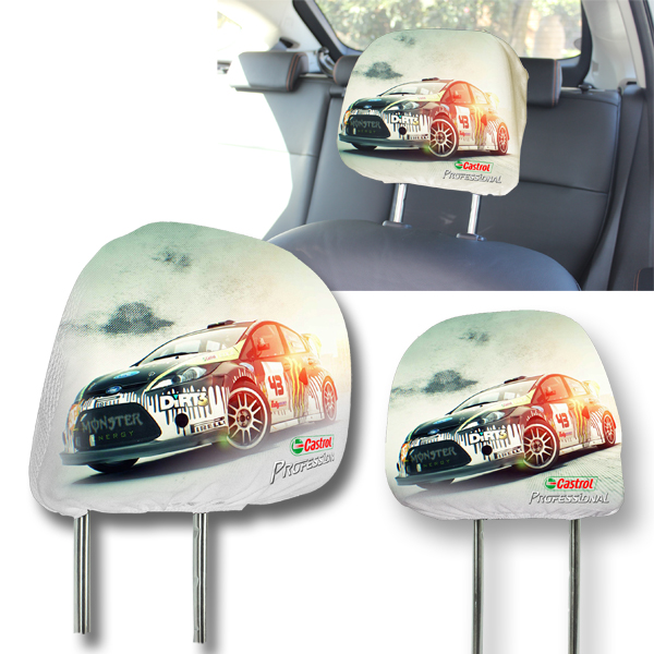 Car Headrest cover with fc