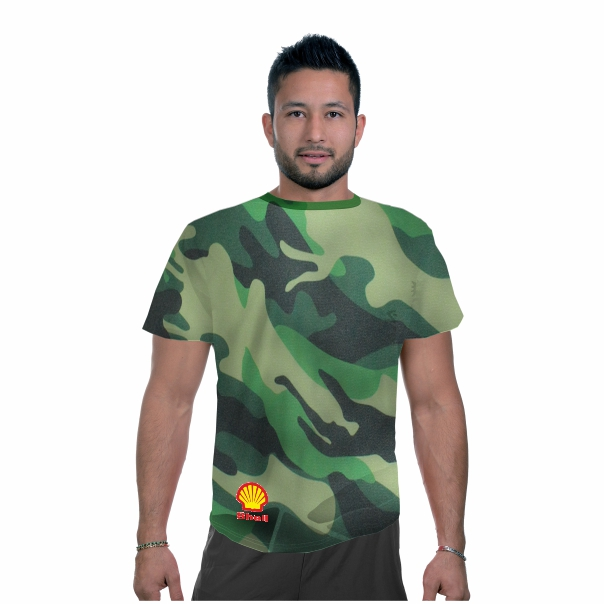 Mens Camouflage Interlock Crew Neck + FC