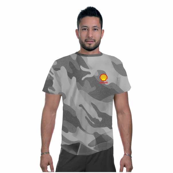 Mens Camouflage Interlock Crew Neck + FC