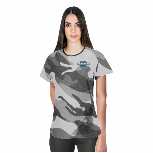 Ladies Camouflage Birdseye Crew Neck + FC