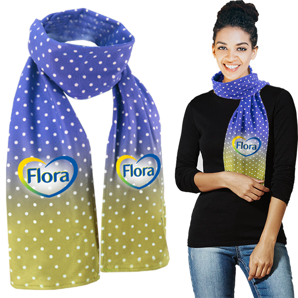 Fleece scarf with ful col