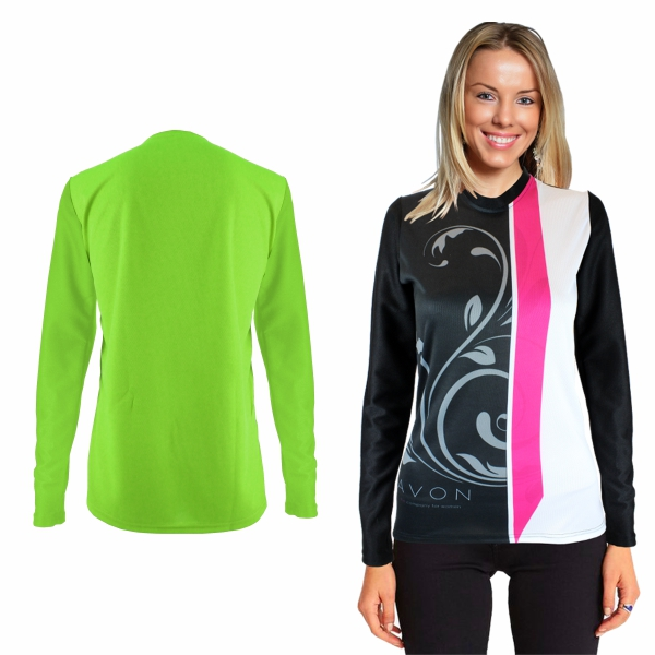 Ladies Rico Long Sleeve Birdseye Sublimation