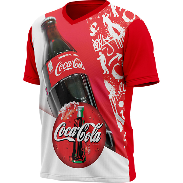 Mens Isla V-Neck Birdseye Sublimation T-shirt