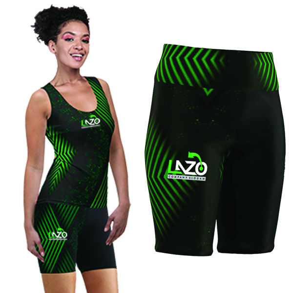 Running tights with sublimation print