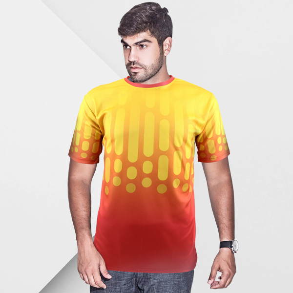 Mens Colour Splash with fc crew neck T-shirt