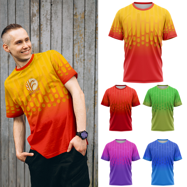 Mens Birdseye Colour Splash Crew Neck + FC