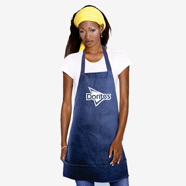 Landi Denim apron with 3 Division Pocket wit 1 col