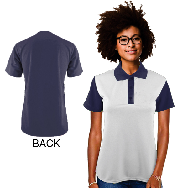 Ladies Tokyo Golf Shirt with spot sublimation