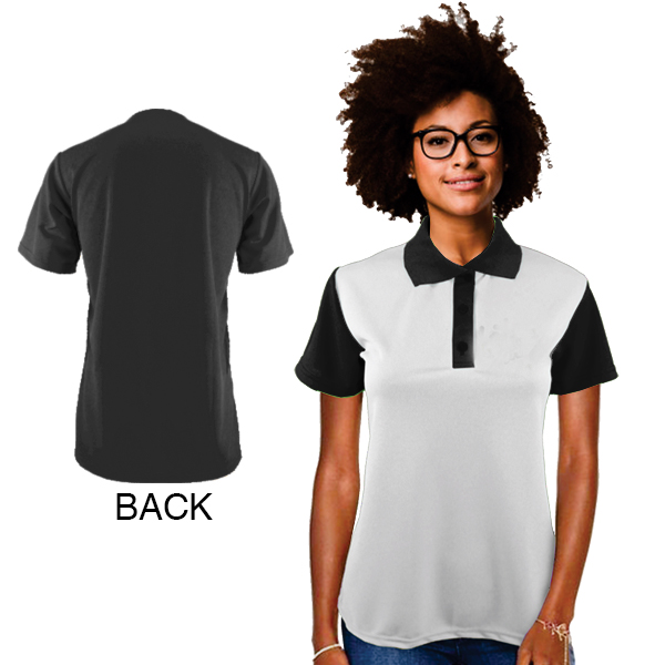 Ladies Tokyo Golf Shirt with spot sublimation