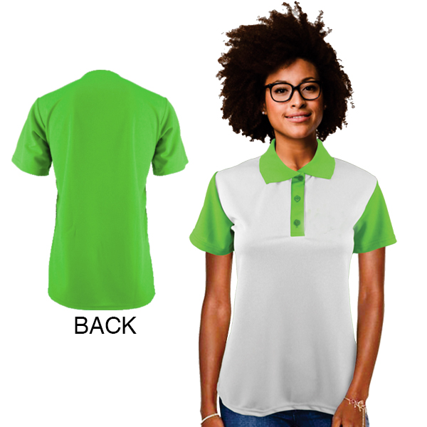 Ladies Tokyo Golf Shirt with spot sublimation