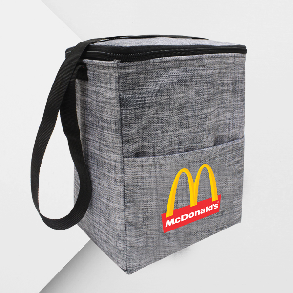 Melange Tall boy cooler with FC Print