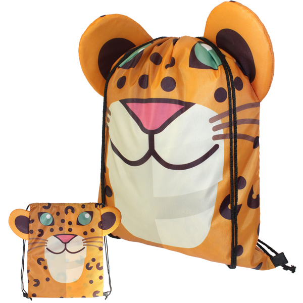Cheetah Drawsting Bag with subliamtion