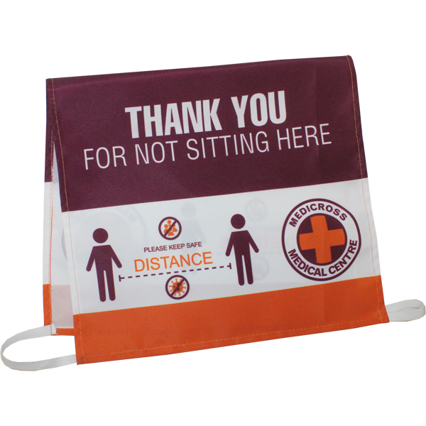 Social Distancing Chair Cover with FC Print