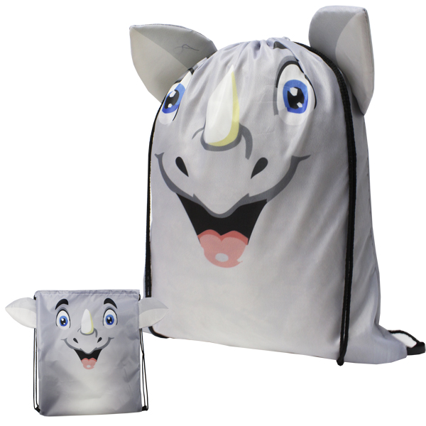 Rhino Drawstring Bag with FC Print