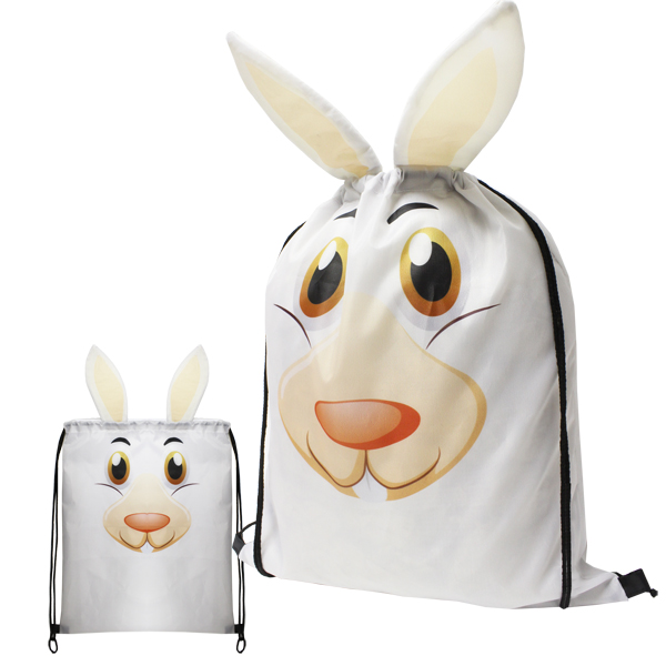 Rabbit Drawstring Bag with FC Print