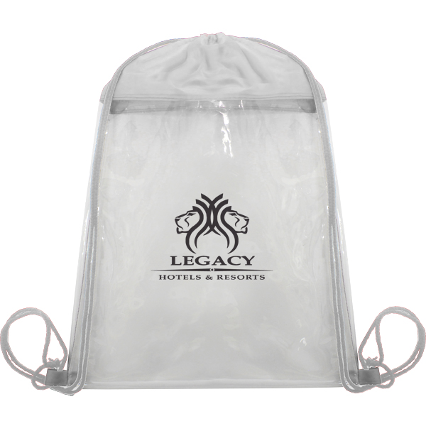 Ario Trasparent Drawstring Bag with 1 col