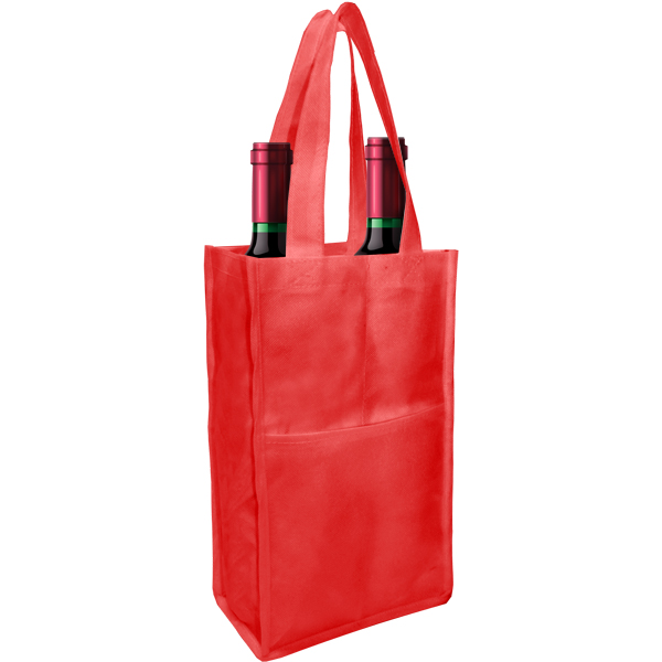 Krasi 2 Bottle Wine Bag with 1 col Print