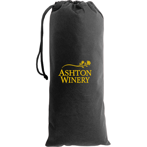 Wine Drawcord Bag with 1 Col print