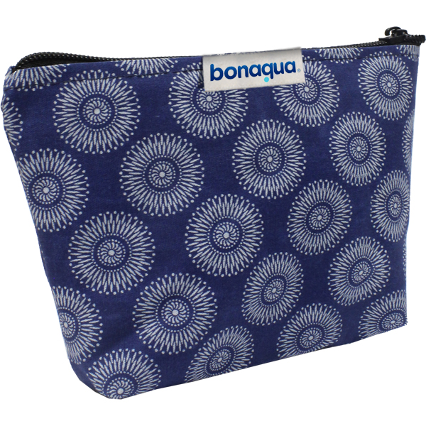 Shweshwe Amaya Cosmetic Bag with fc tag