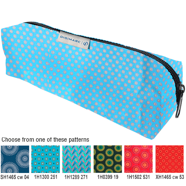 Shweshwe June Cosmetic Bag with fc tag