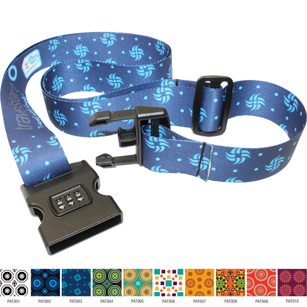 Rumbi Adjustable Luggage Strap FC+Combination Lock