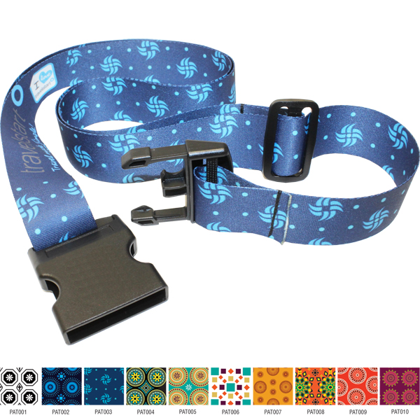 Kwame Adjustable Laggage Strap with FC print