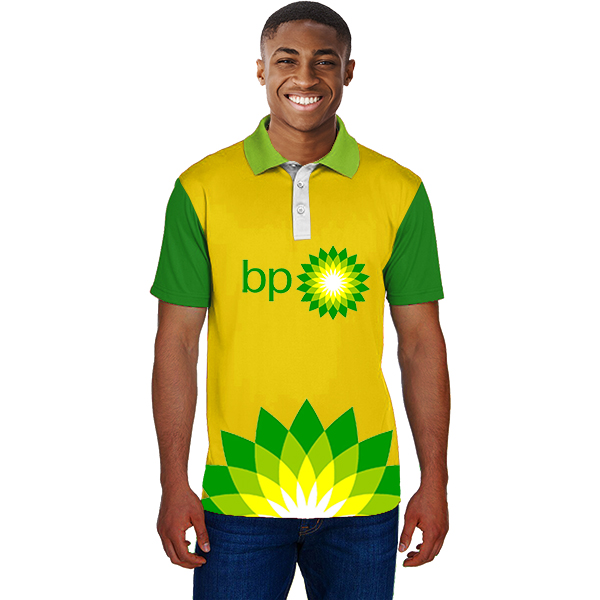 Mens Custom Golf Shirt with FC print