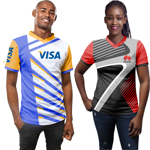 V-Cut Unisex Birdseye T-shirt with FC