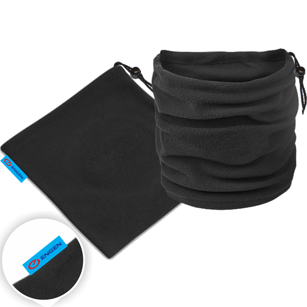 Black Nippy Neck Warmer with full colour label