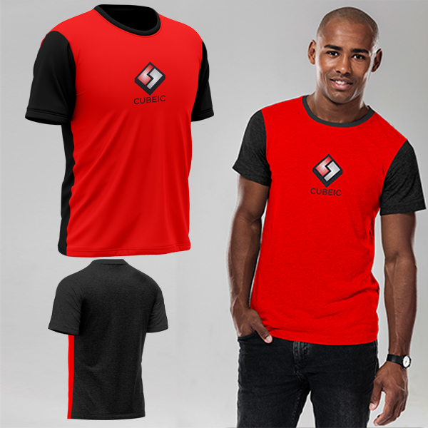 Mens Luna Birdseye Crew Neck T-shirt 1col print