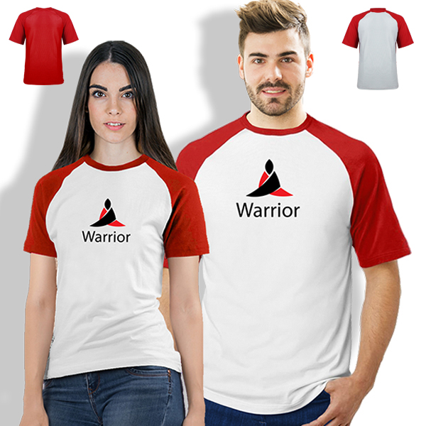 Unisex Opal Raglan Birdseye T-Shirt with 1 Col