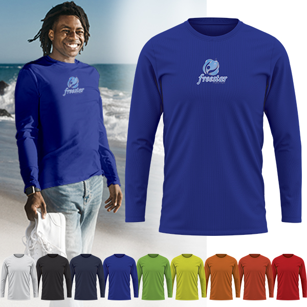 Mens Yara L-Sleeve Birdseye Crew-Neck+1 Col