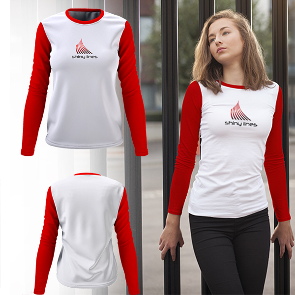 Ladies Asaya Long Sleeve crew neck Tshirt+1col