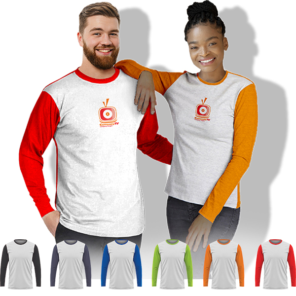 Ladies Kriss L/Sleeve Birdseye Crew Neck 1 Col