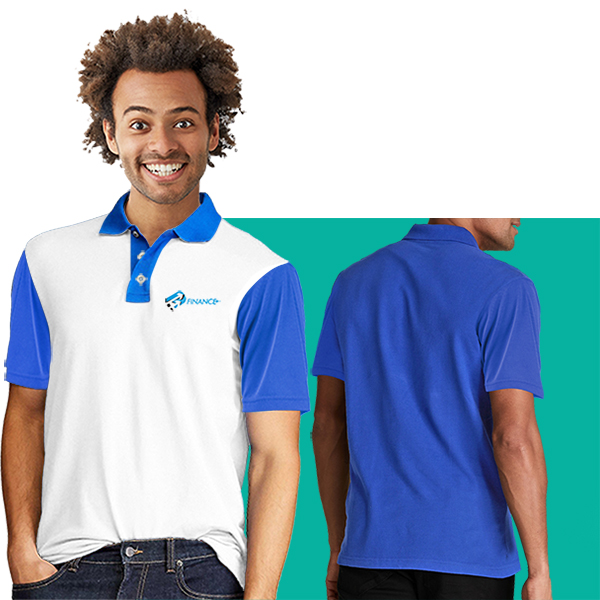 Mens Finley Golf Shirt with 1 col print