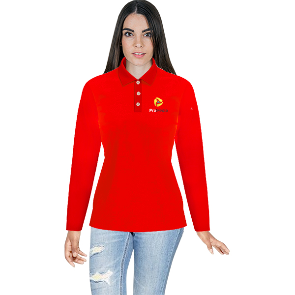 Ladies Harlow Birdseye Golf Shirt with 1 col