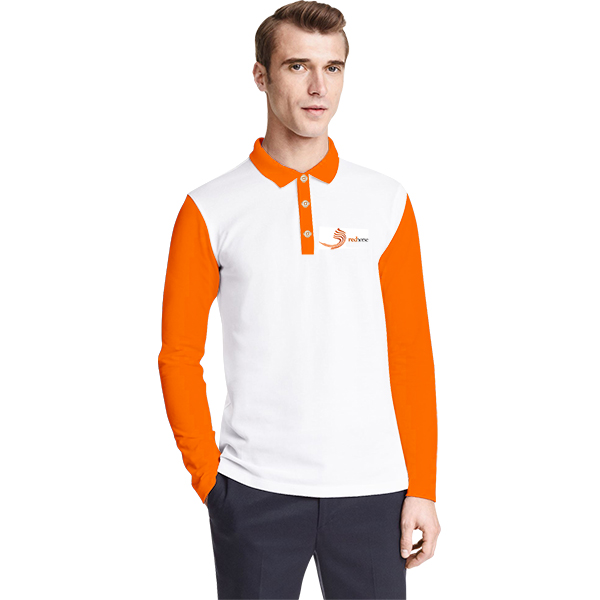 Mens Ari Golf Shirt with 1 col 1 col print