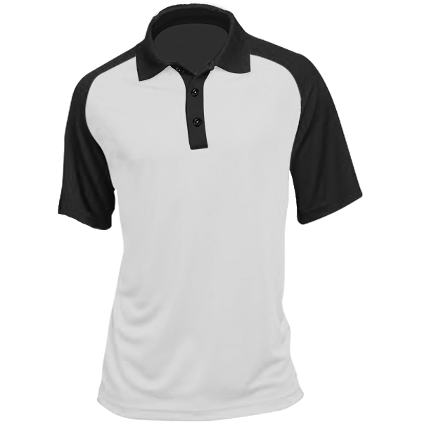 Unisex Aidan Raglan Golf Shirt with 1 col