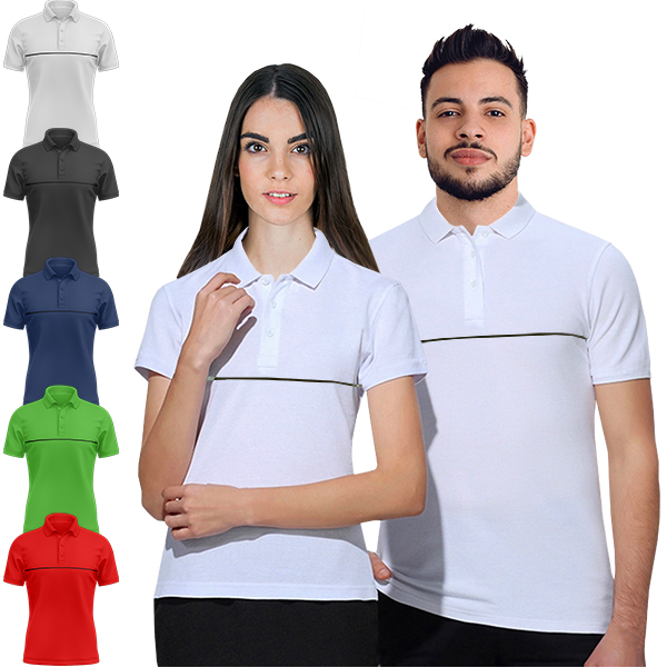 Ladies Avi Golf Shirt with A7 DTF Print